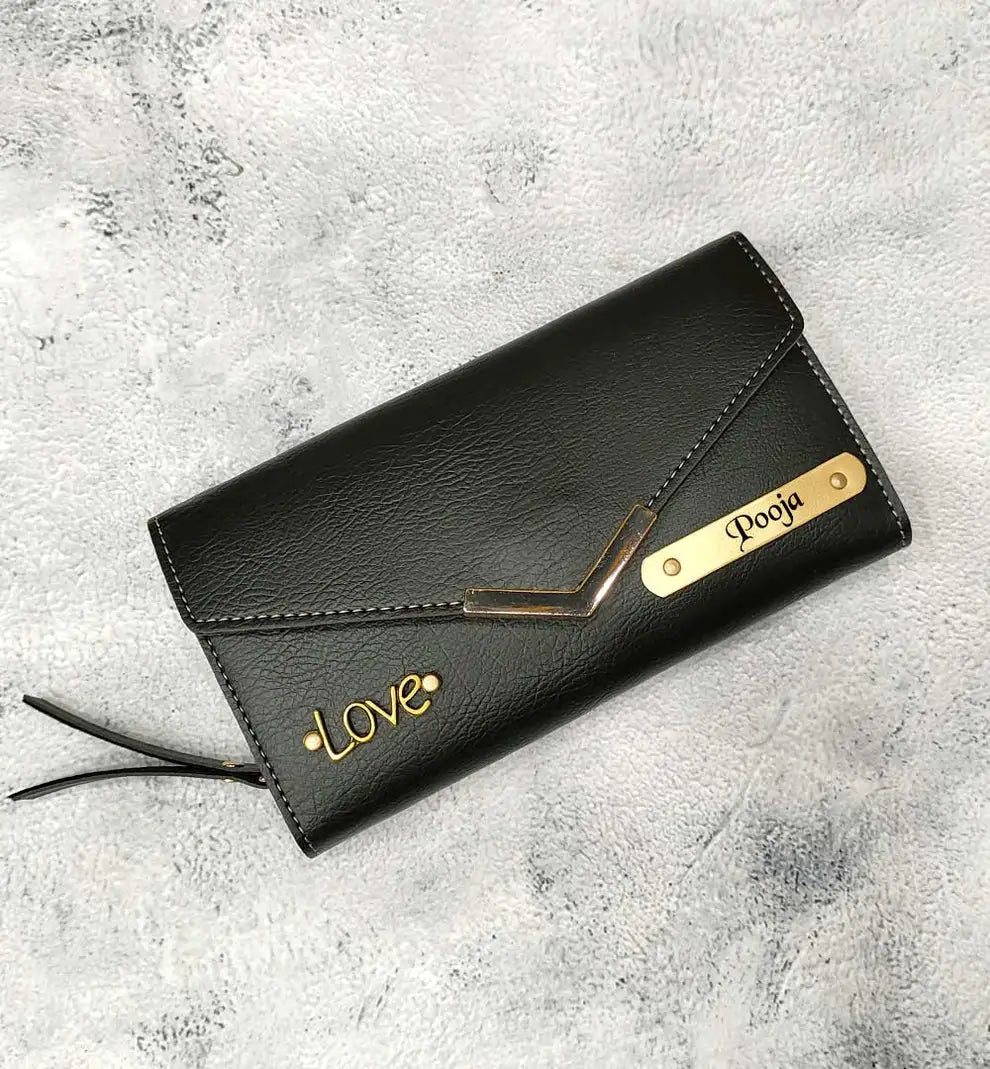 Elegant Customised 3 Fold Clutch: Personalized Luxury for Women