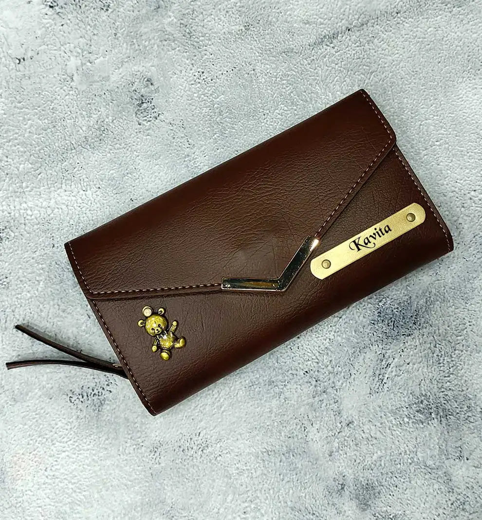 Elegant Customised 3 Fold Clutch: Personalized Luxury for Women