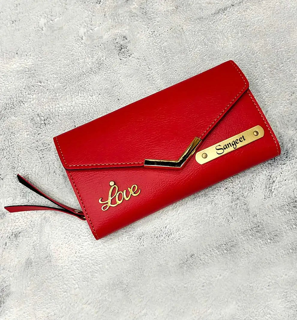 Elegant Customised 3 Fold Clutch: Personalized Luxury for Women