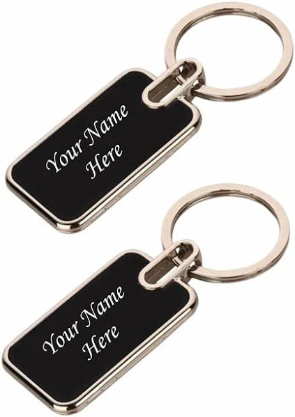 Personalised Men's Wallet & Metal (Steel) Keychain