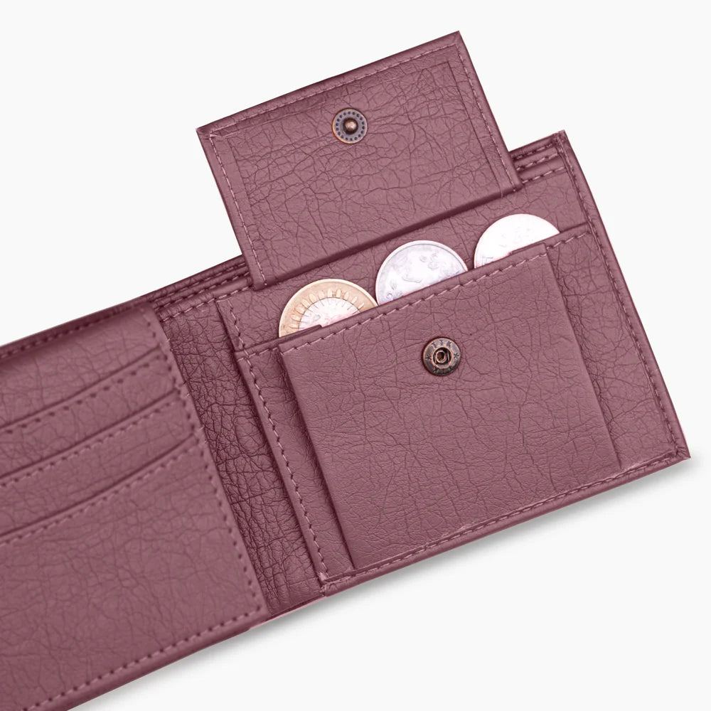 Premium Quality Textured Men's Wallet With Name & Charm