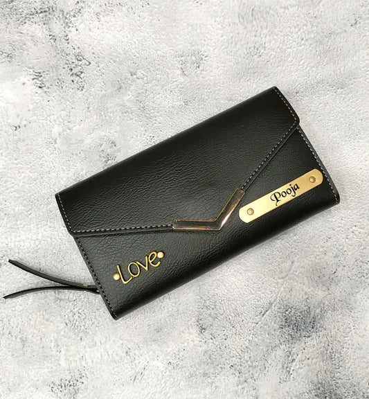 Elegant Customised 3 Fold Clutch: Personalized Luxury for Women