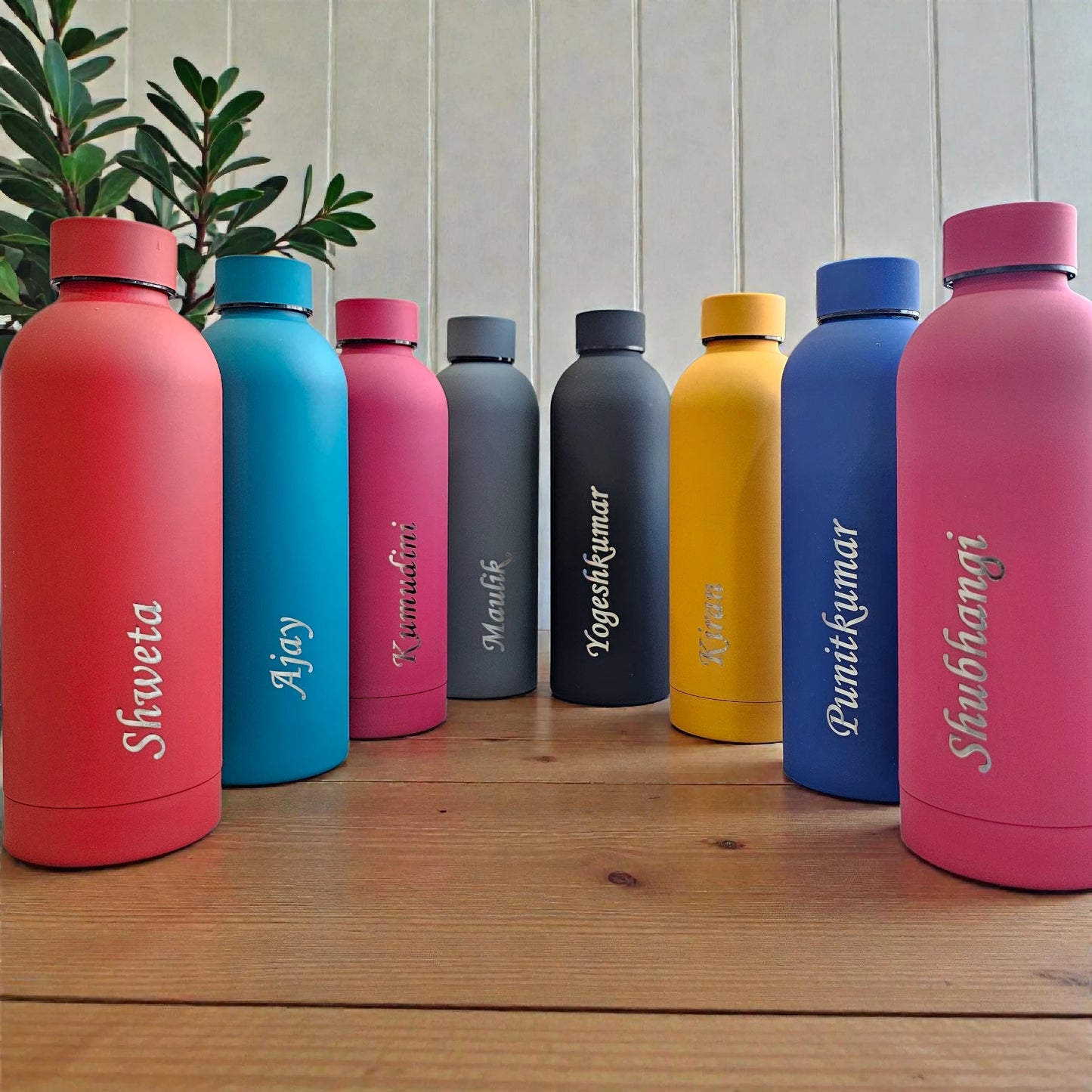 Personalized Name Engraved Bottle & Diary