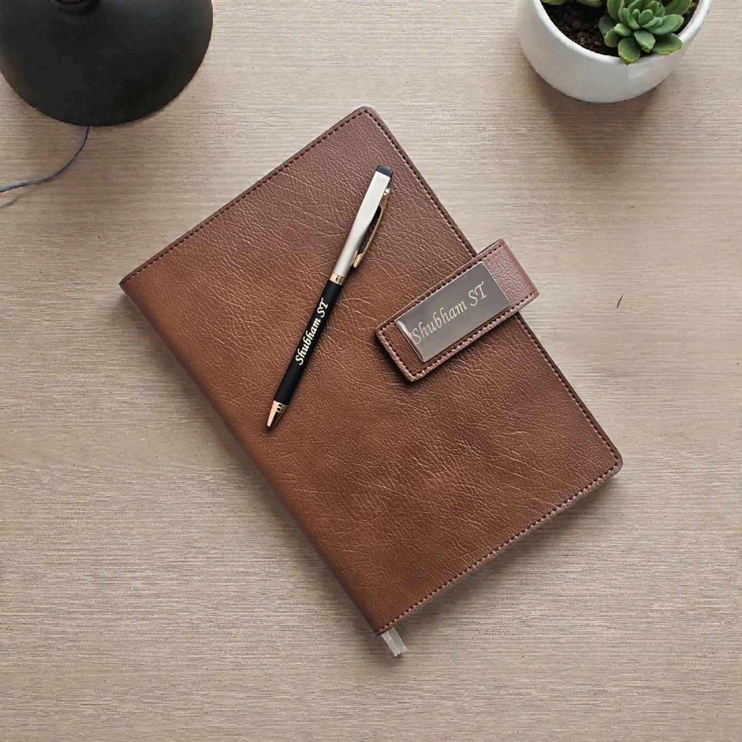 Personalized Name Engraved Diary & Pen