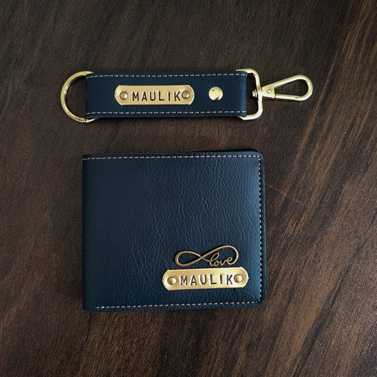 Personalised Men's Wallet and Keychain